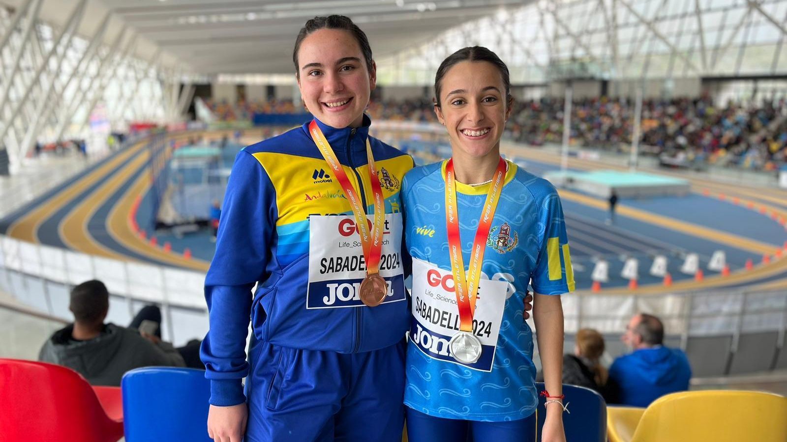 La algecireña Marina Delgado (d) y su compañero Elsa Parrilla.