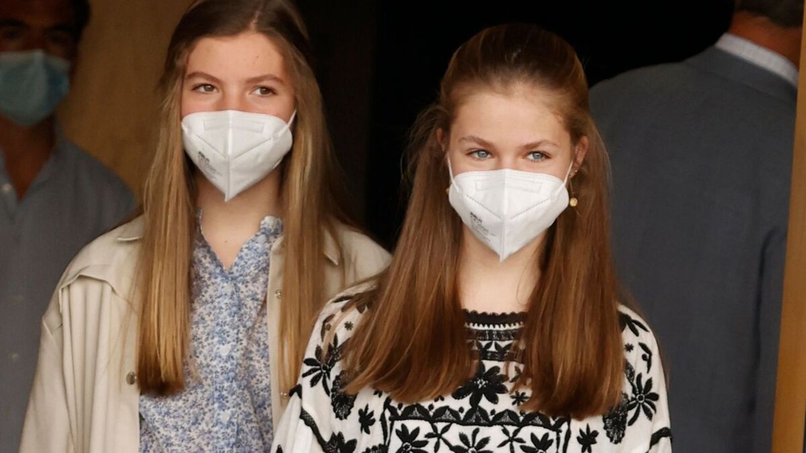 Sofía y Leonor, en un acto el pasado verano.