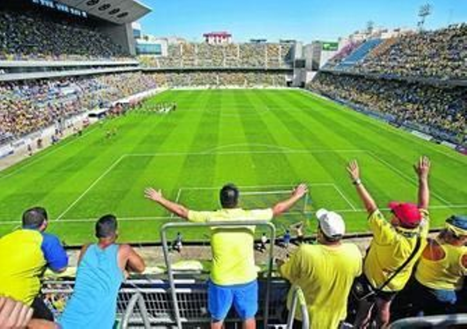 Las gradas del Carranza presentarán hoy una imagen más propia de Primera División.