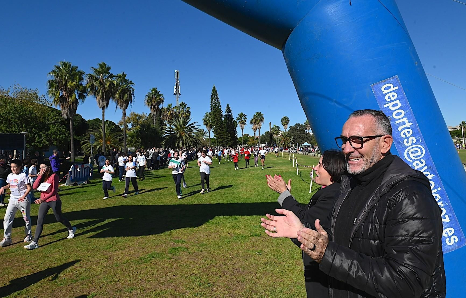 Los delegados Tomás Sampalo y Nela García.