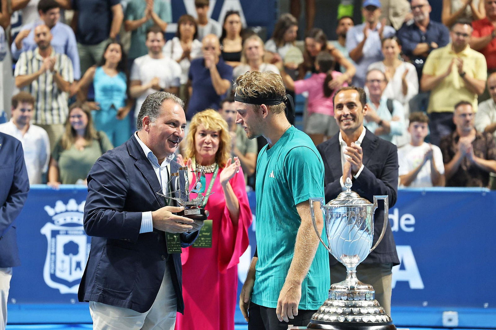 Imágenes de la final masculina de la Copa del Rey de tenis entre Daniil Medvedev y Alejandro Davidovich