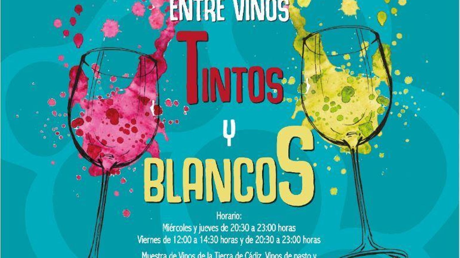 Entre vinos, tintos y blancos.