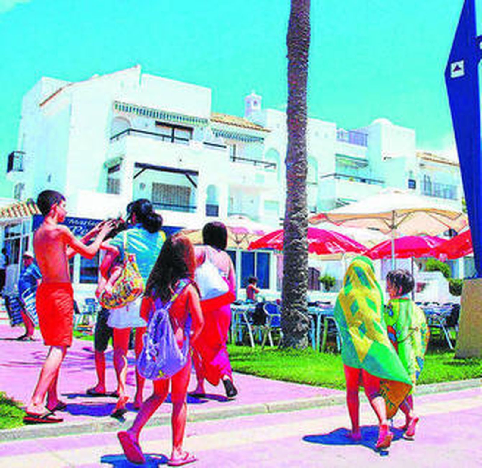 Apartamentos en la playa de La Barrosa, en Chiclana.