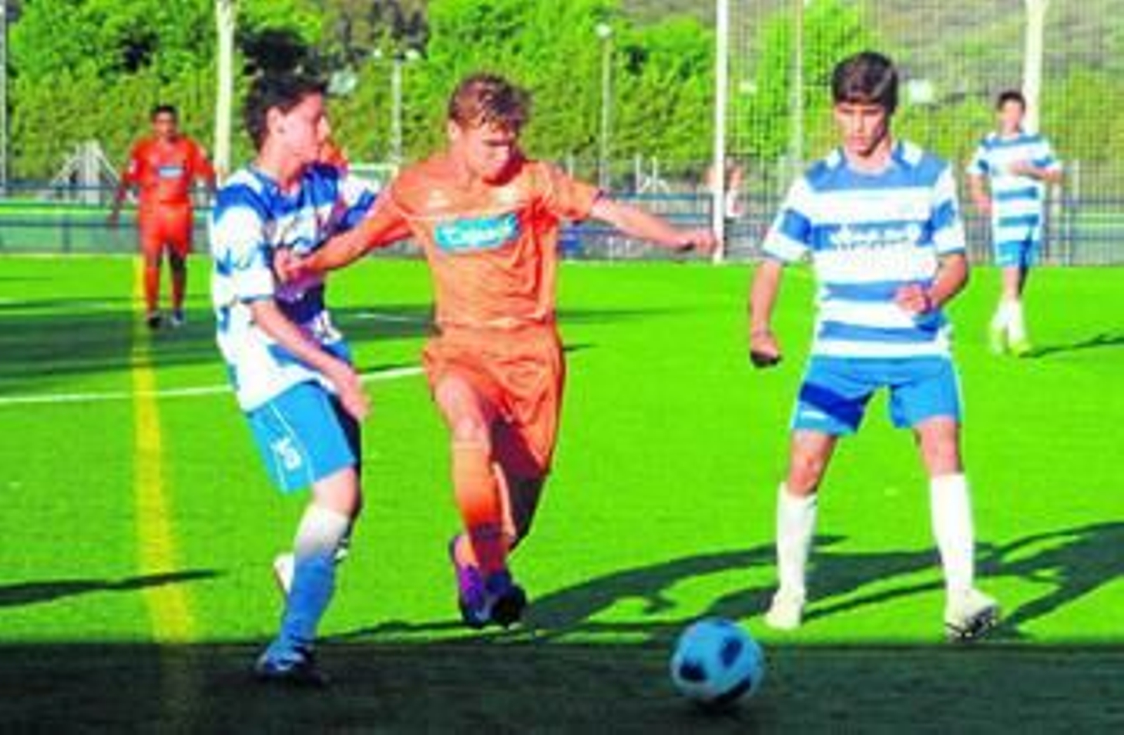 Un lance del amistoso disputado en Aracena.