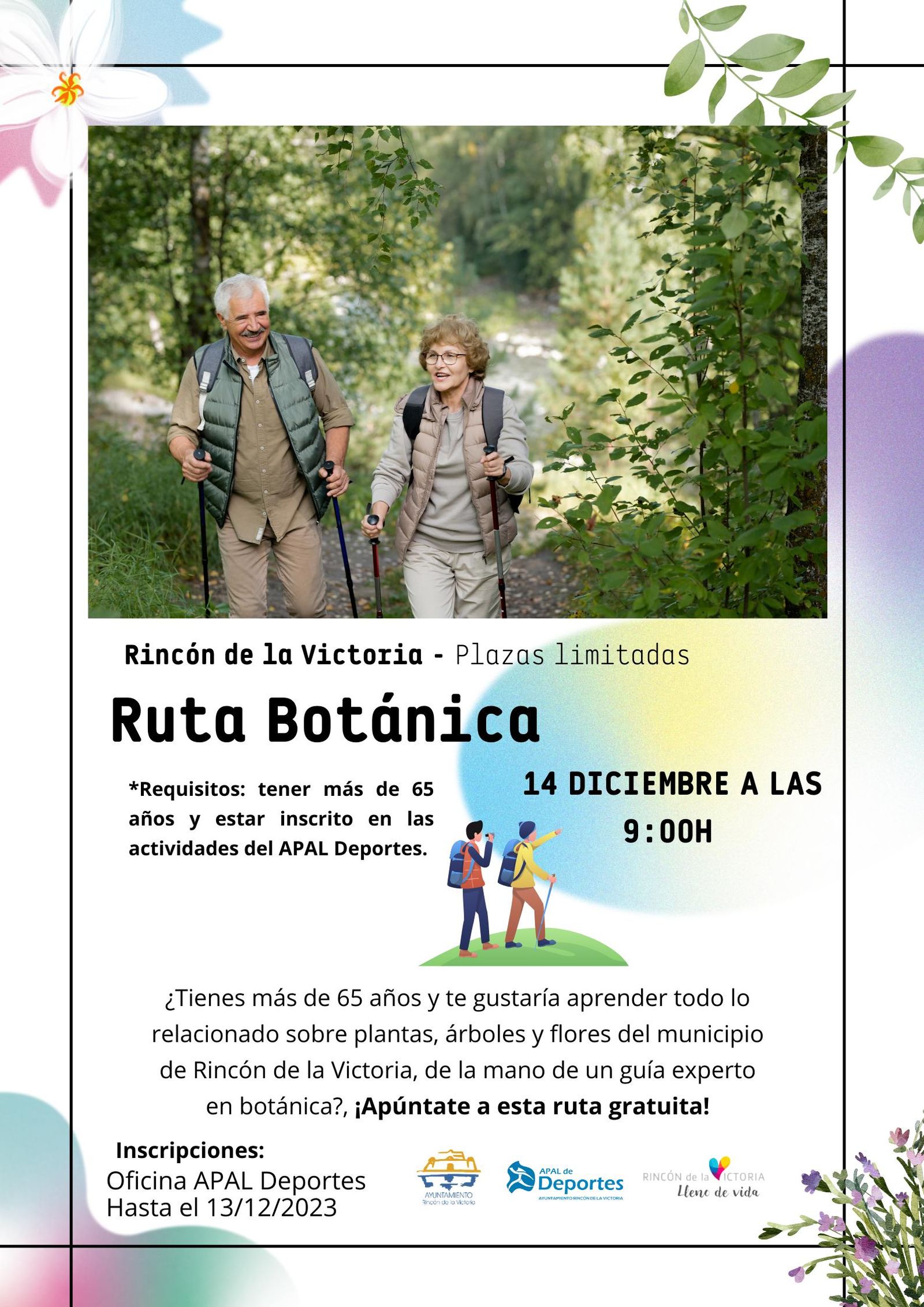 Cartel de la Ruta Botánica de Rincón de la Victoria