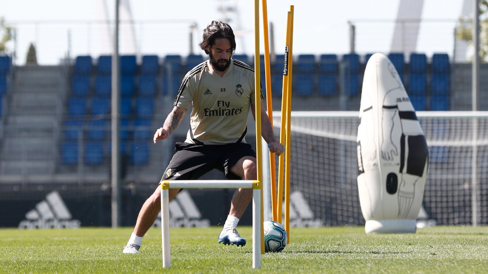 Isco, durante un entrenamiento.
