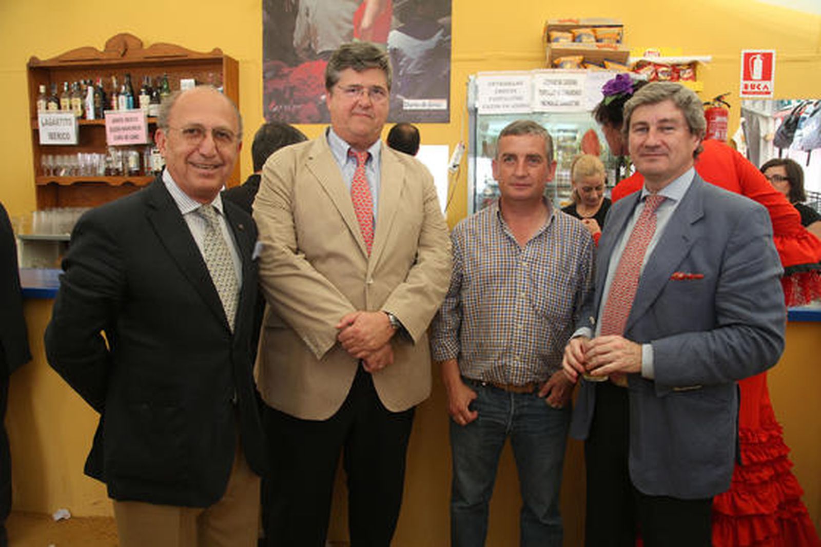 Andres Sánchez y Guillermo Guerra de TPro; el doctor Rojas Marcos y Manuel García, de La Caixa.

Foto: Vanesa Lobo