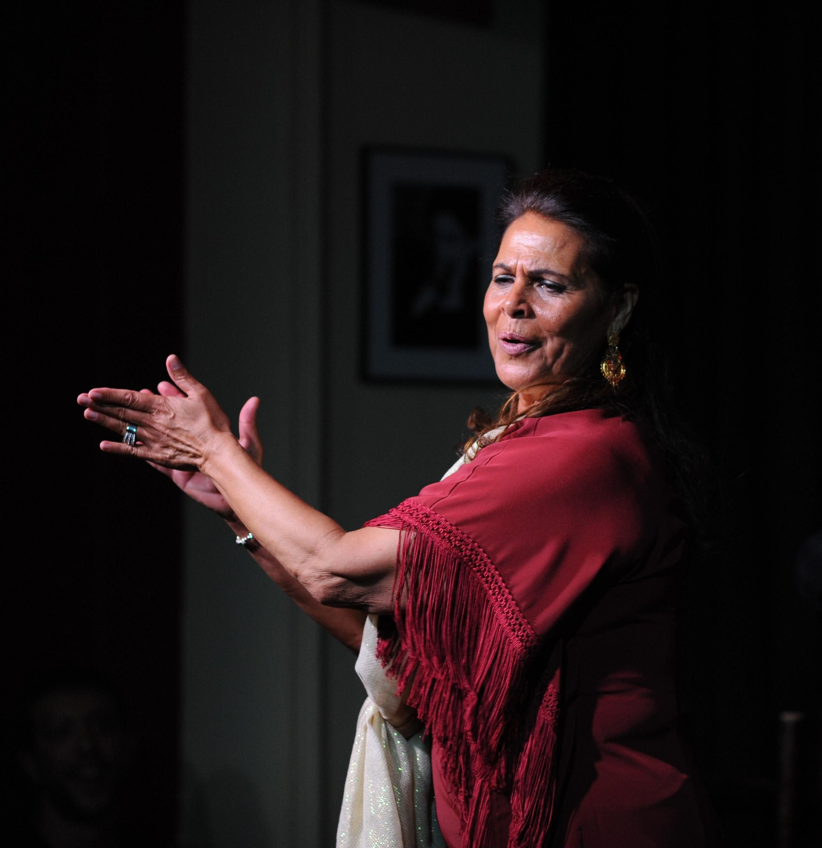 La cantaora Aurora Vargas ofreció su arte en el ciclo Andalucía flamenco.