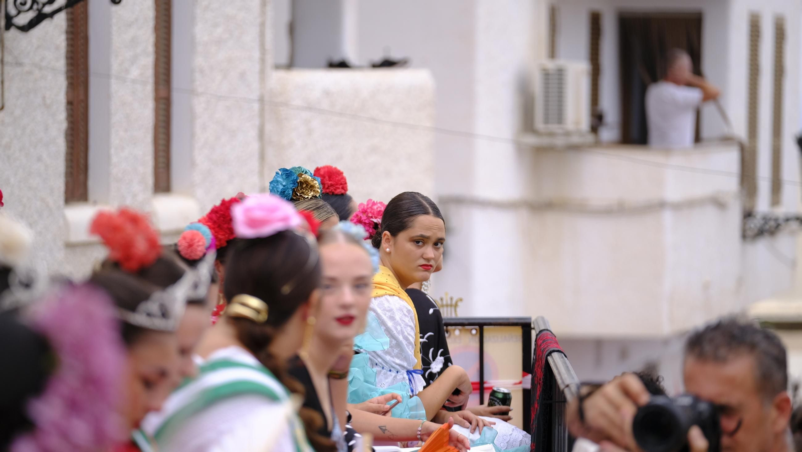 La popular carrera de cintas a caballo de las Fiestas de Mojácar, en imágenes