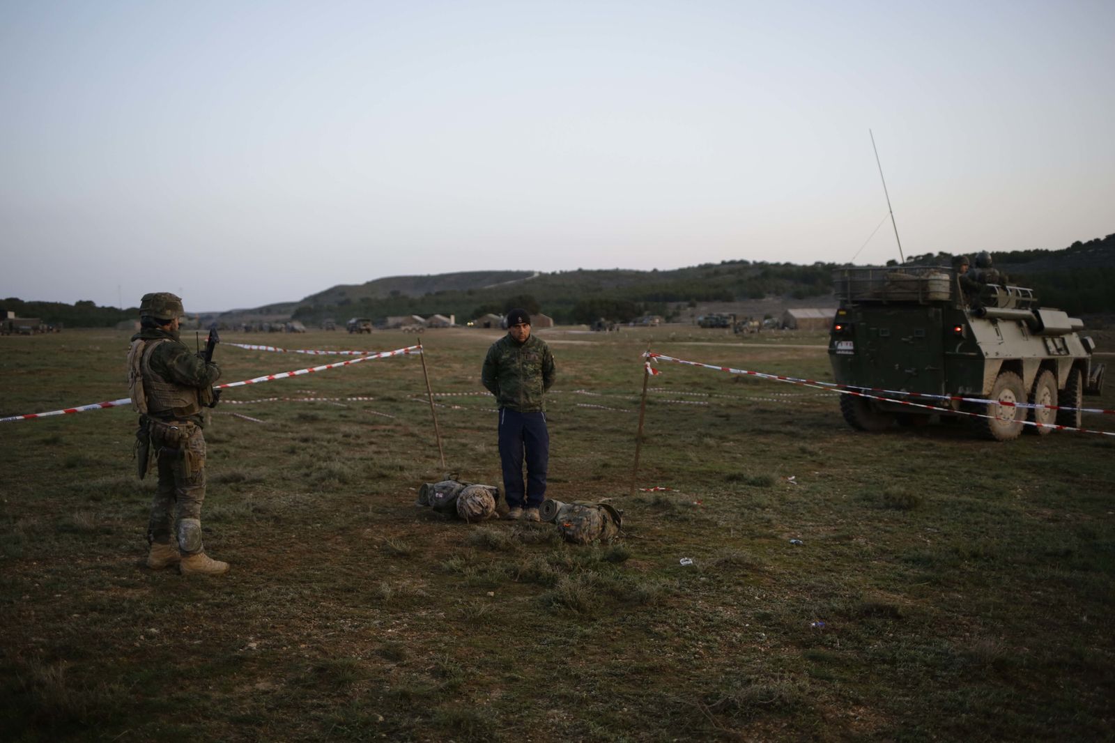 De maniobras con la Legión