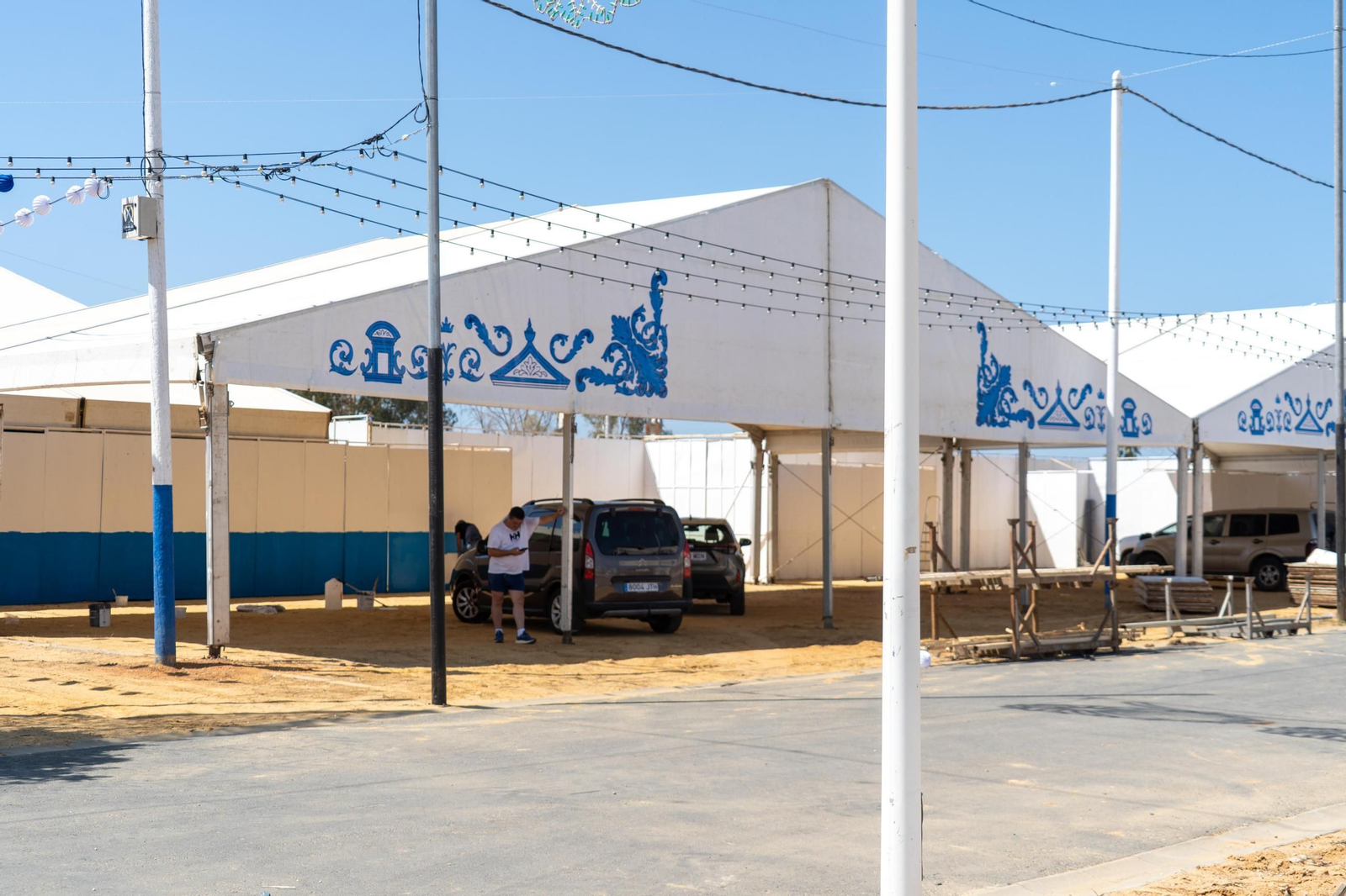 Imágenes de las Fiestas Colombinas días antes de su inauguración