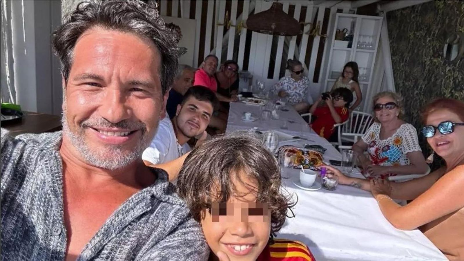 David de María, en una comida familiar publicada en redes sociales. David de María, en una comida familiar publicada en redes sociales.