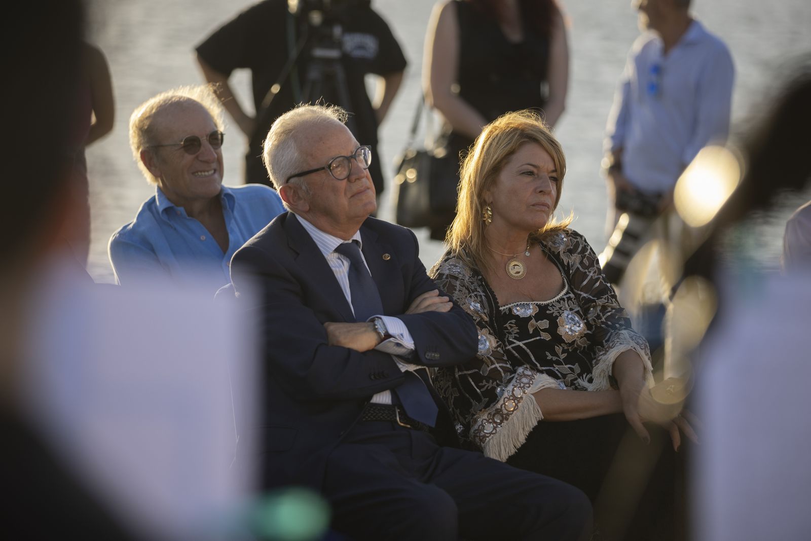 Imágenes de la inauguración De la Fuente de las Naciones en el Paseo de la Ría