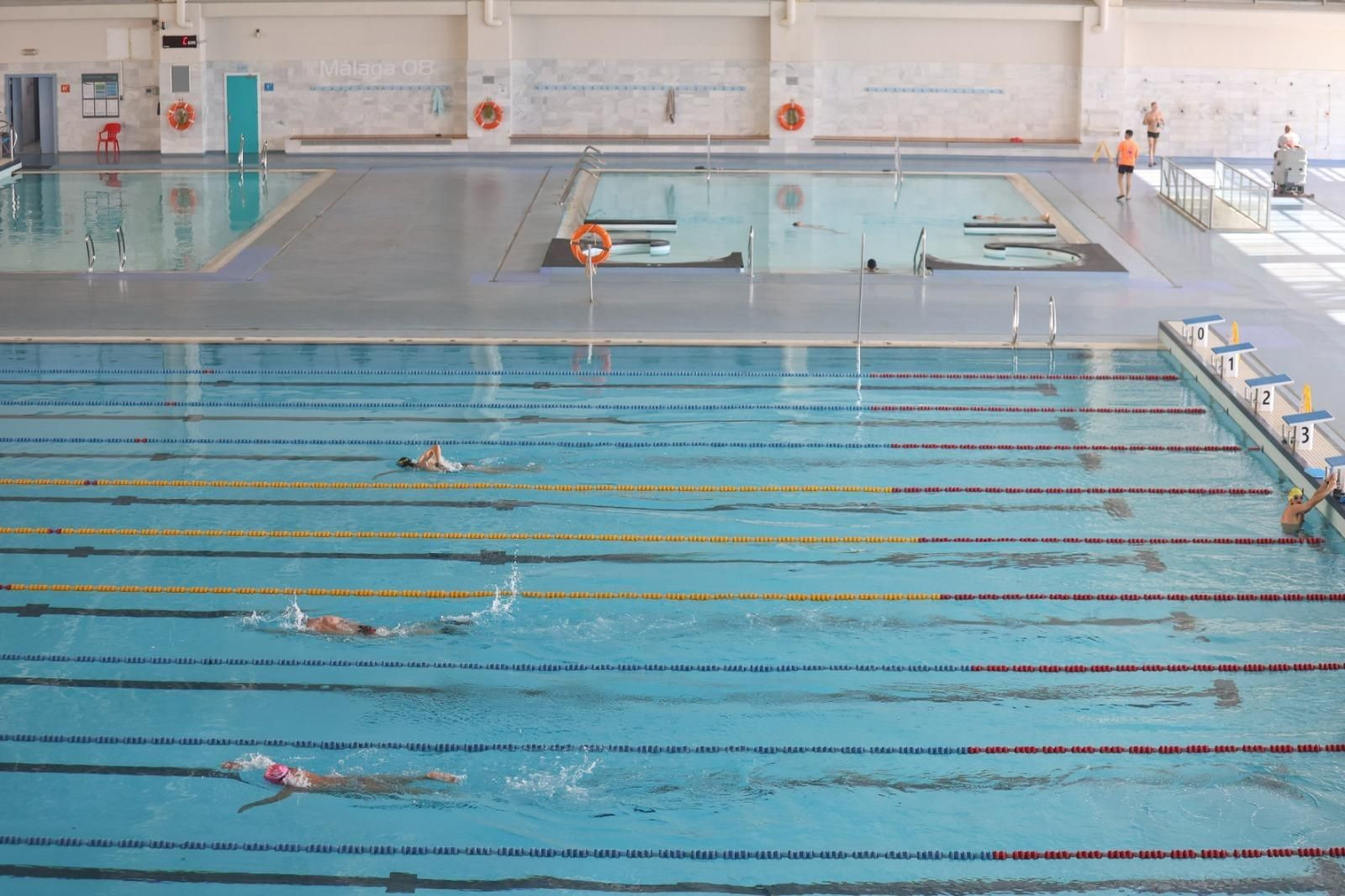 La reapertura de la piscina de 50 metros de Inacua, en imágenes