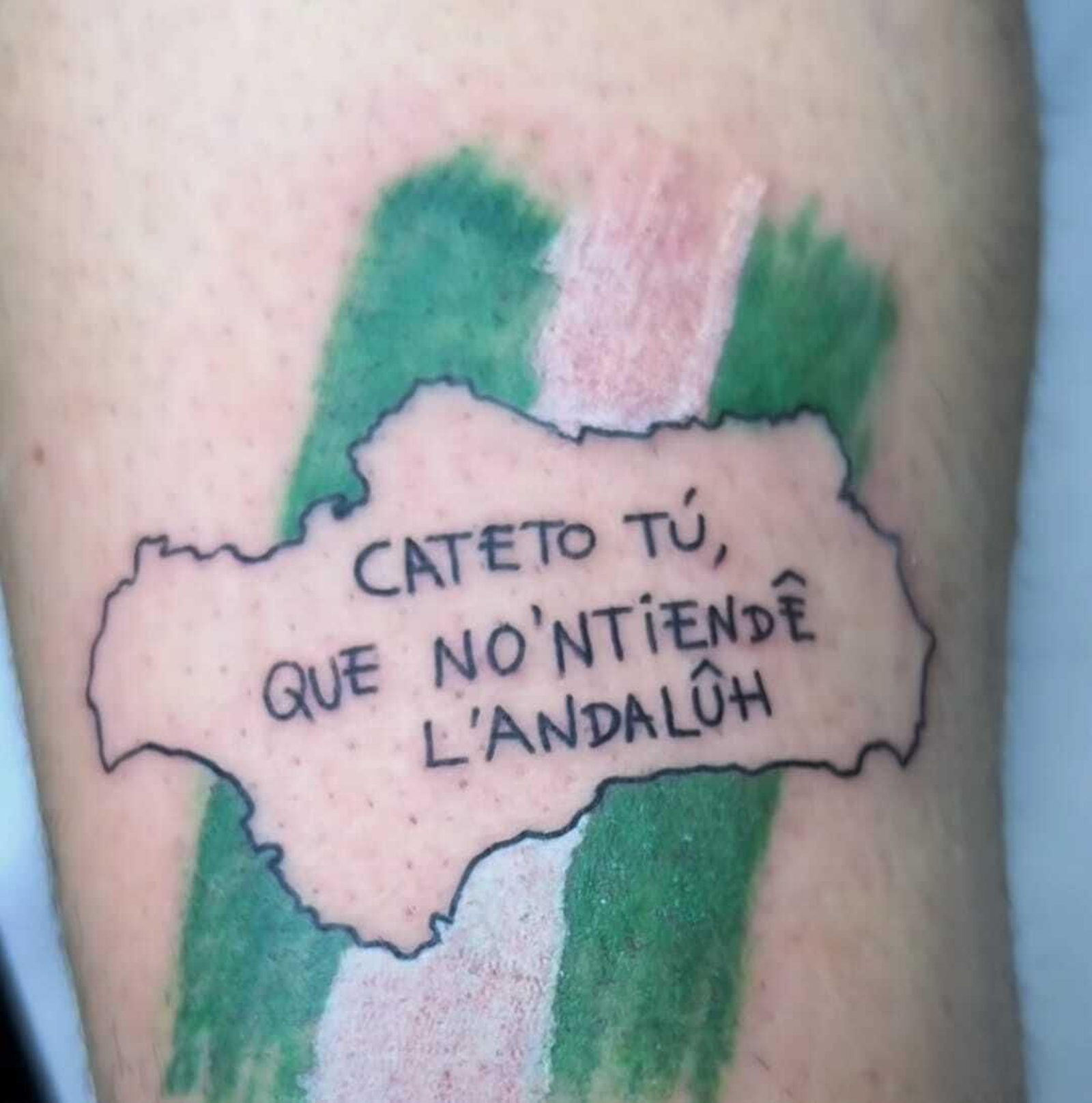Tatuaje con obra de Pintarraheô