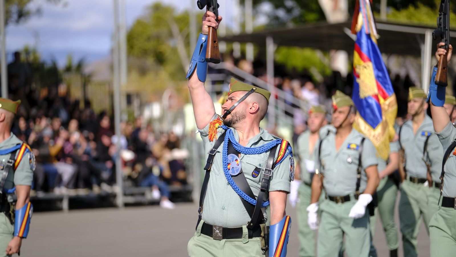 Conmemoración del Combate de Edchera en la Base Álvarez de Sotomayor de La Legión, en imágenes