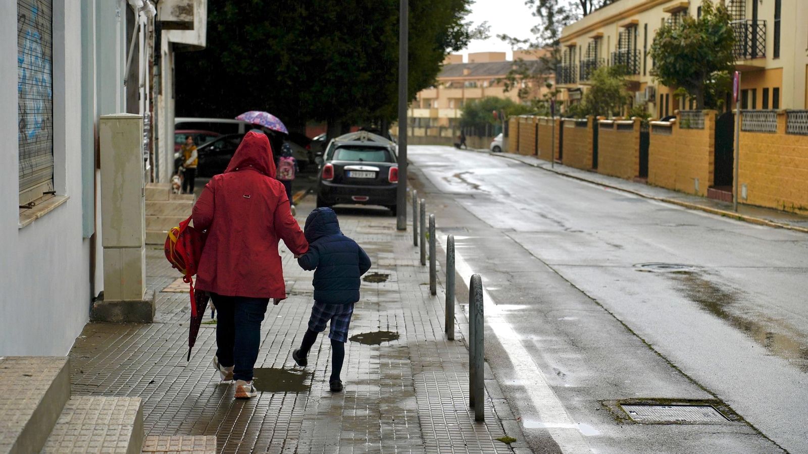 Llueve sobre mojado: Fotos de la borrasca Martinho a su paso por Algeciras