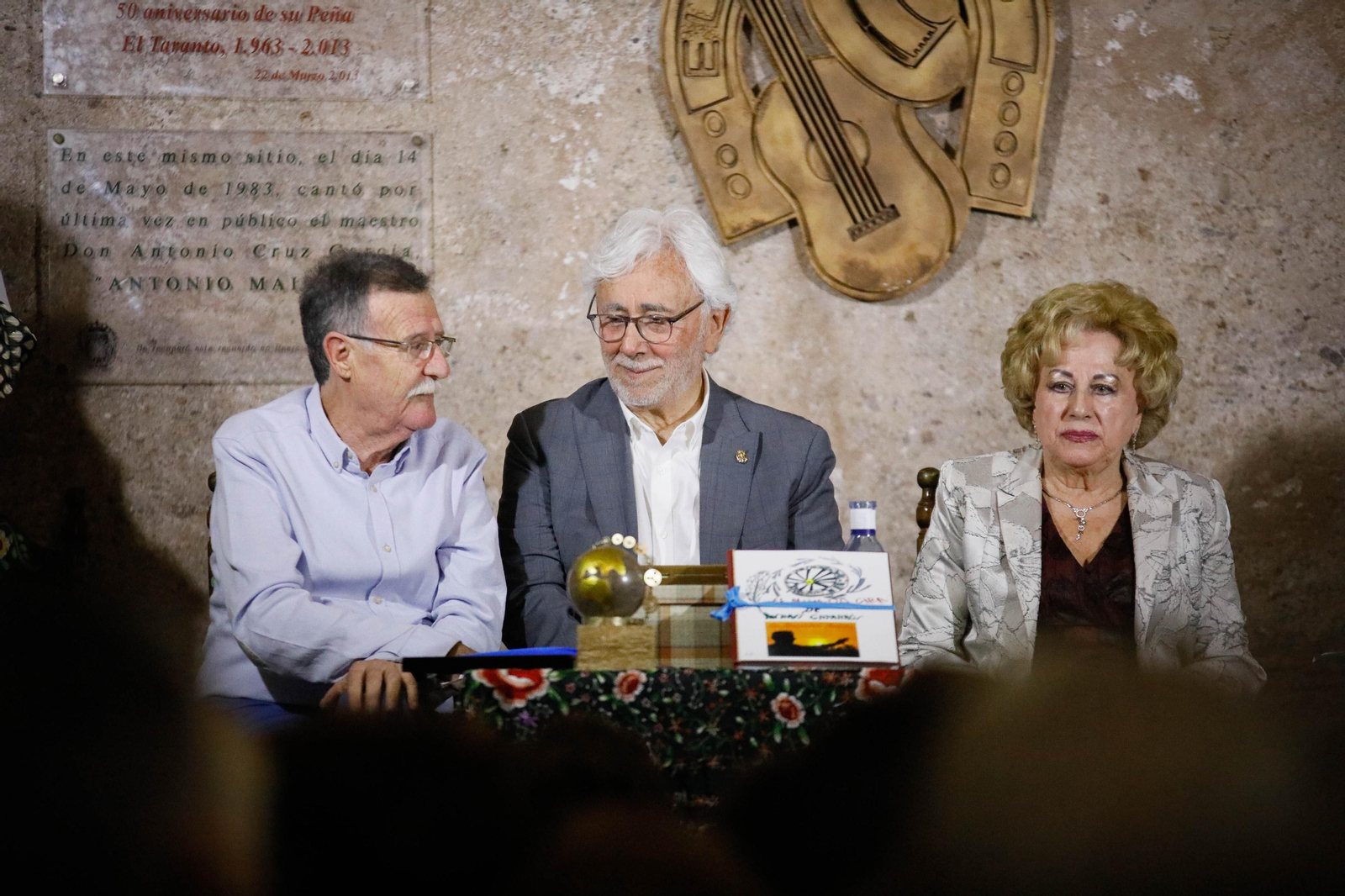 Entrega de Anagrama de Oro y Brillantes de la Ciudad de Almería a Andrés Caparrós en imágeness