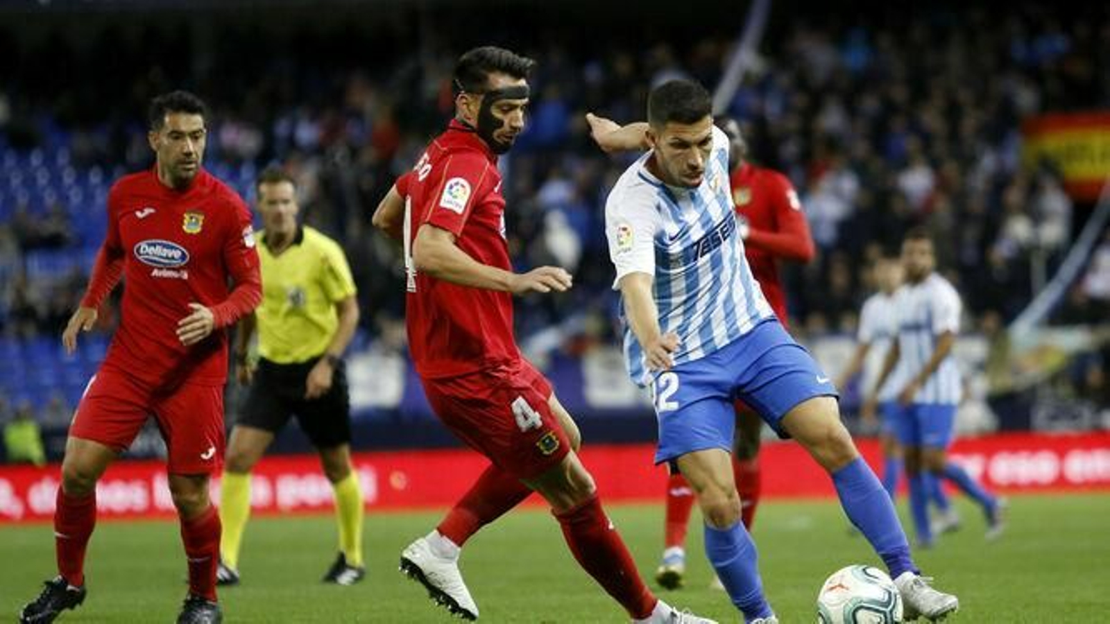 Dani Pacheco contra el Fuenlabrada.