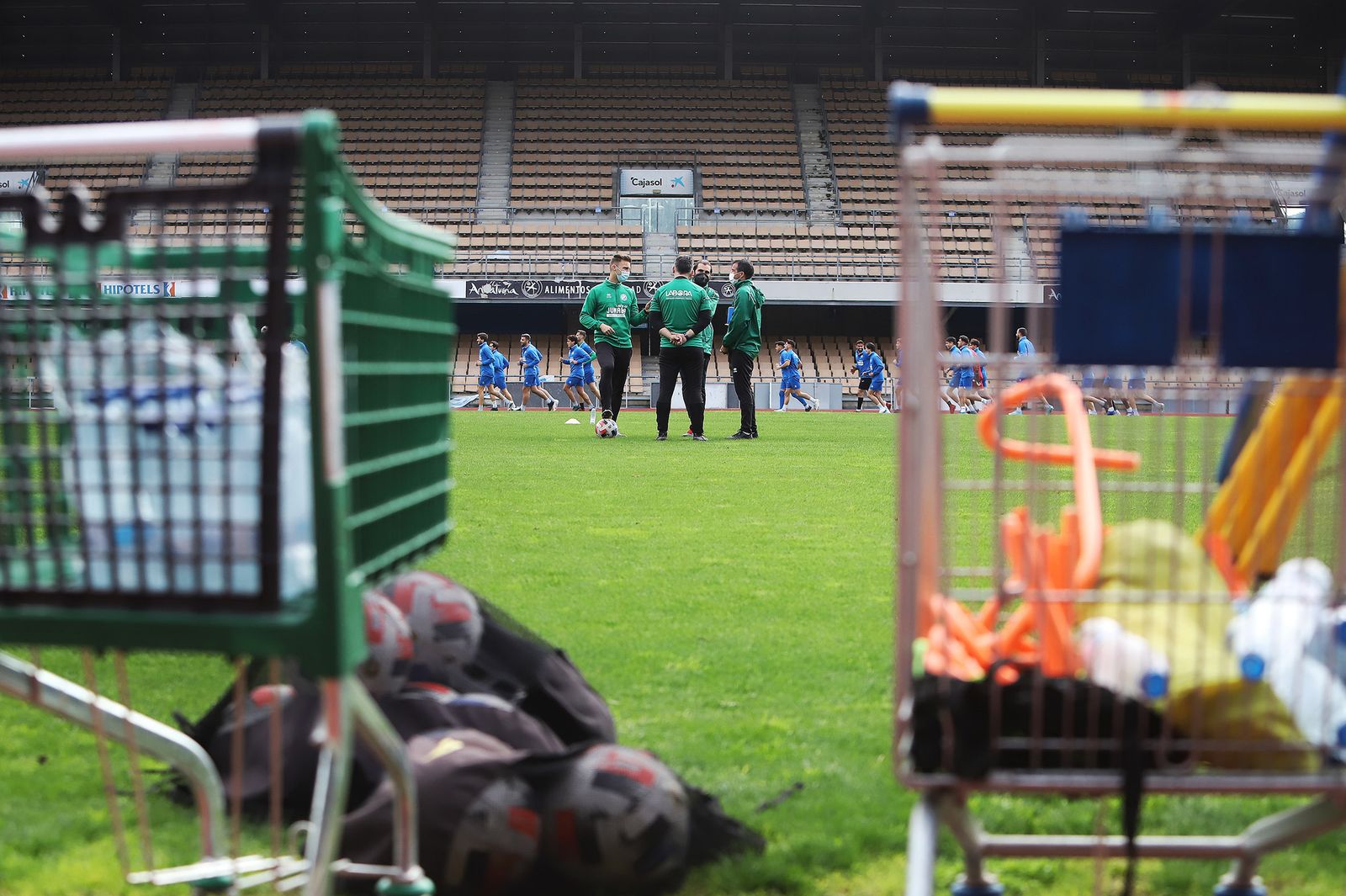 Entrenamiento del Xerez DFC en Chapín.
