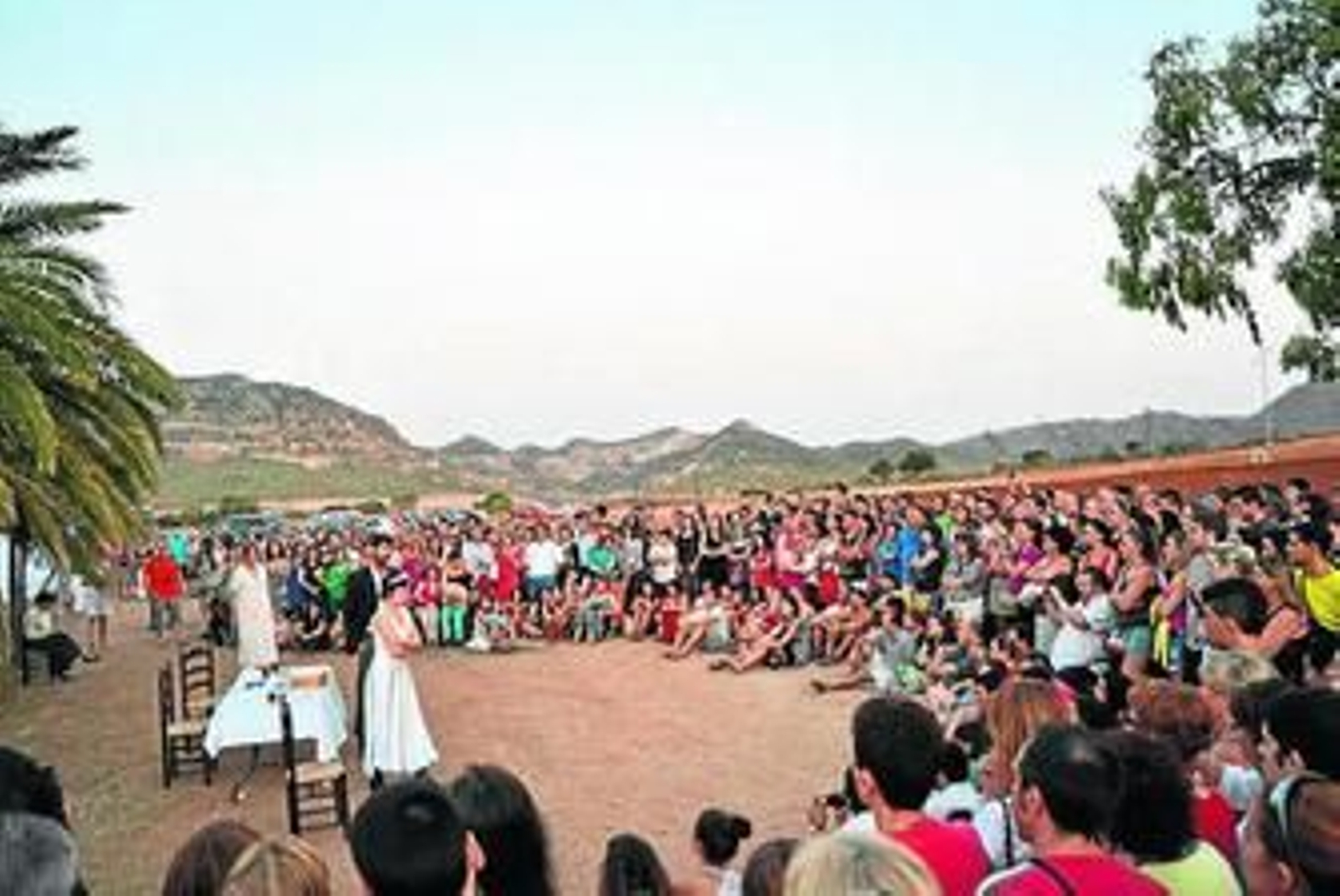 Representación de la Salamandra junto al Cortijo del Fraile.