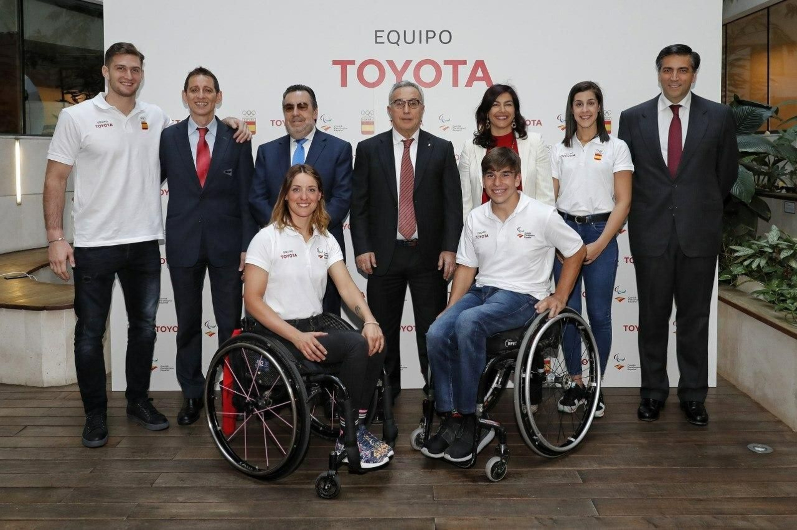 Carolina Marín, durante la presentación del equipo Toyota.