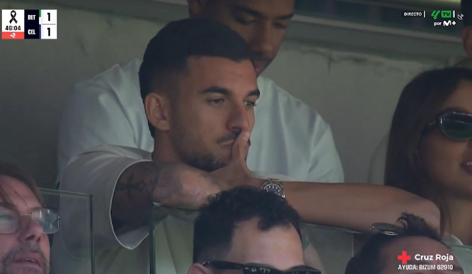 Dani Ceballos presente en el Villamarín