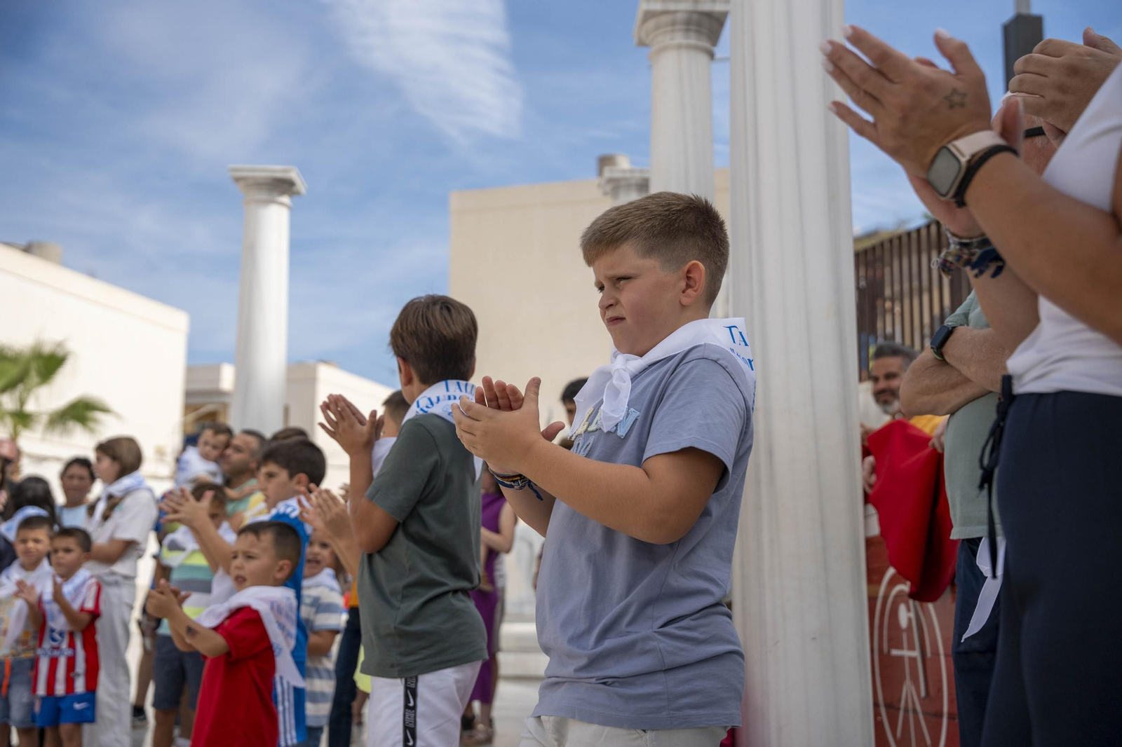 Las imágenes del taller de toros para niños y toro mecánico en Macael
