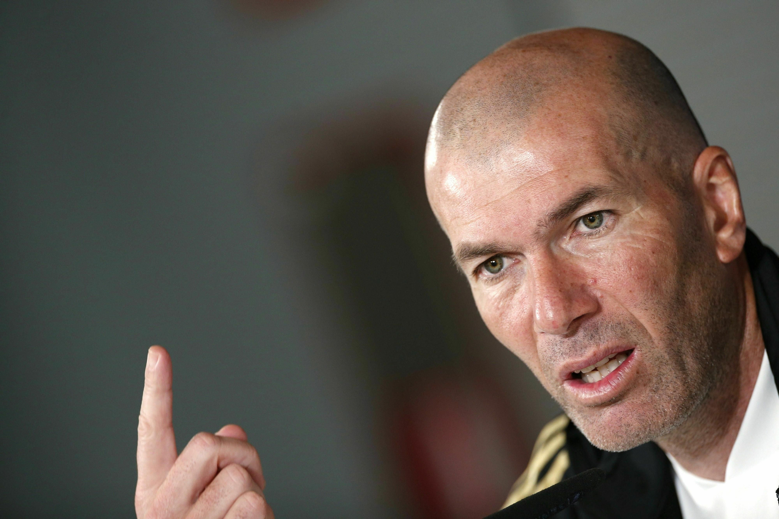 Zidane, en una comparecencia ante los medios de comunicación.