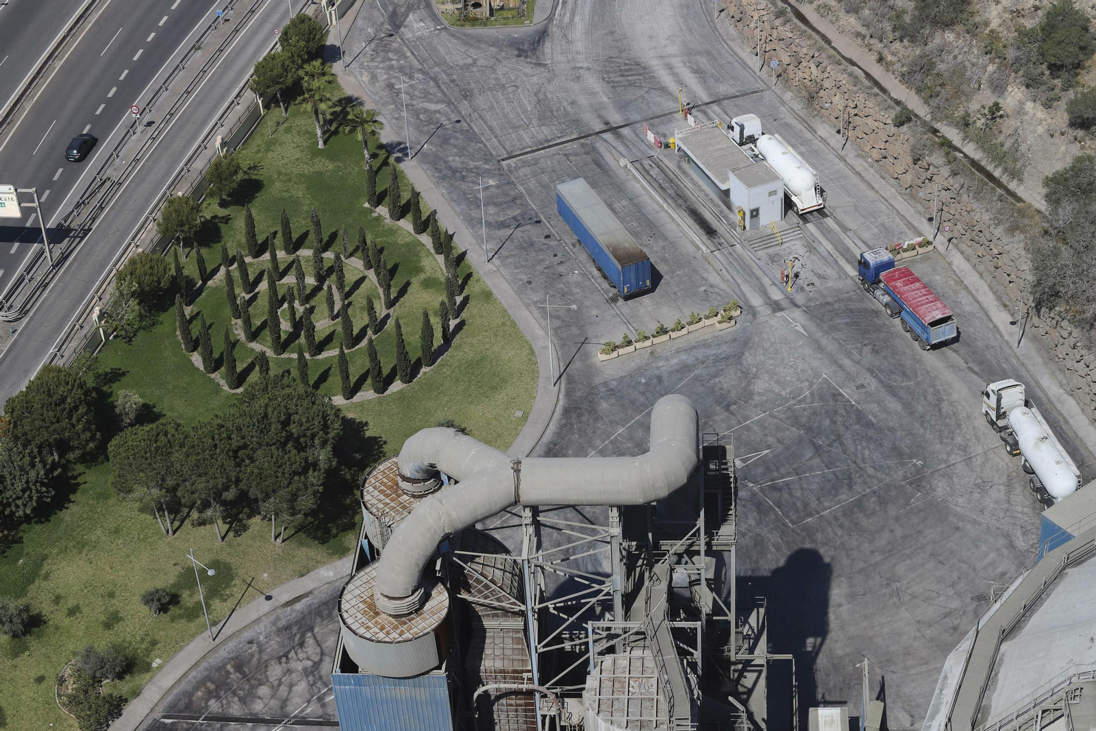 Las fotos de la fábrica de cemento de Málaga