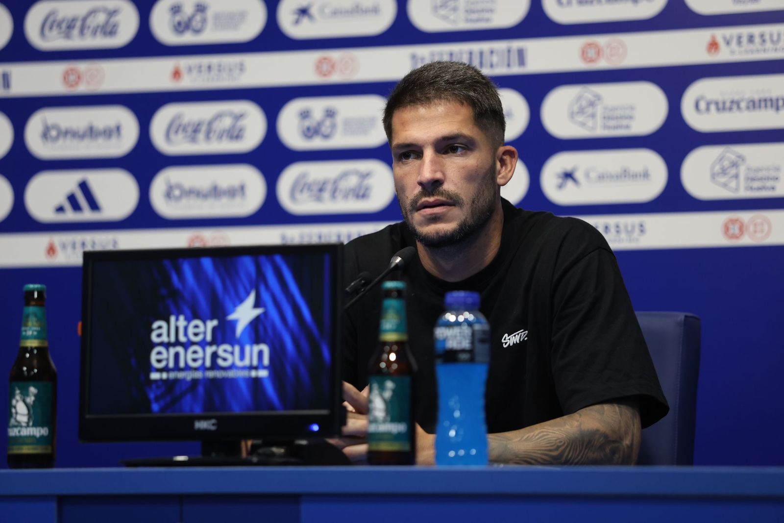 Caye Quintana, durante la rueda de prensa de este miércoles.