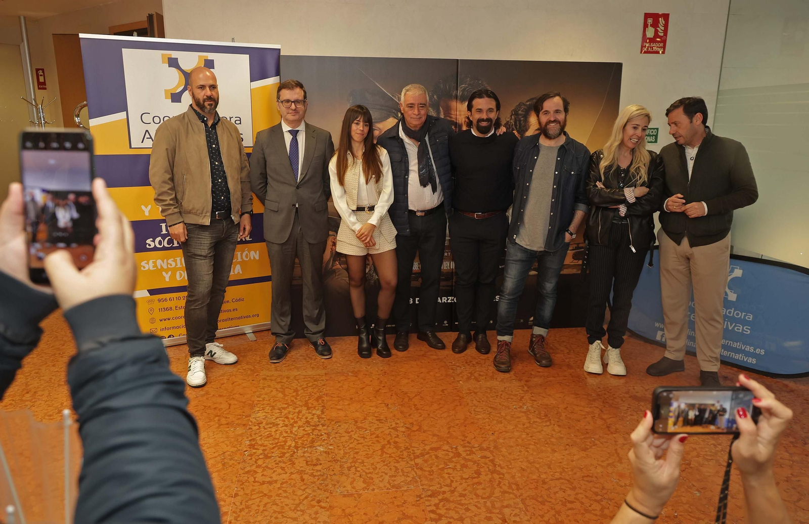 Fotos de la presentación de la película 'Tierra de Nadie' en colaboración con Coorinadora Alternativas en Algeciras