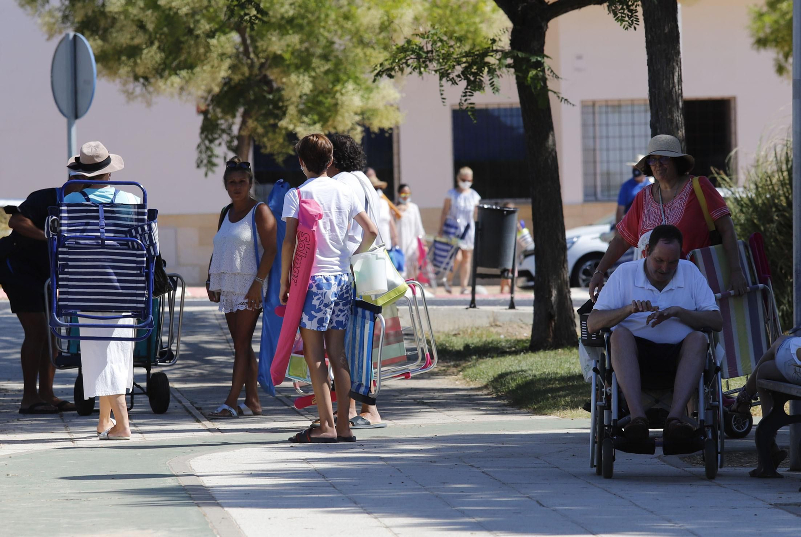 Imágenes de la jornada de playa en el Nuevo Portil