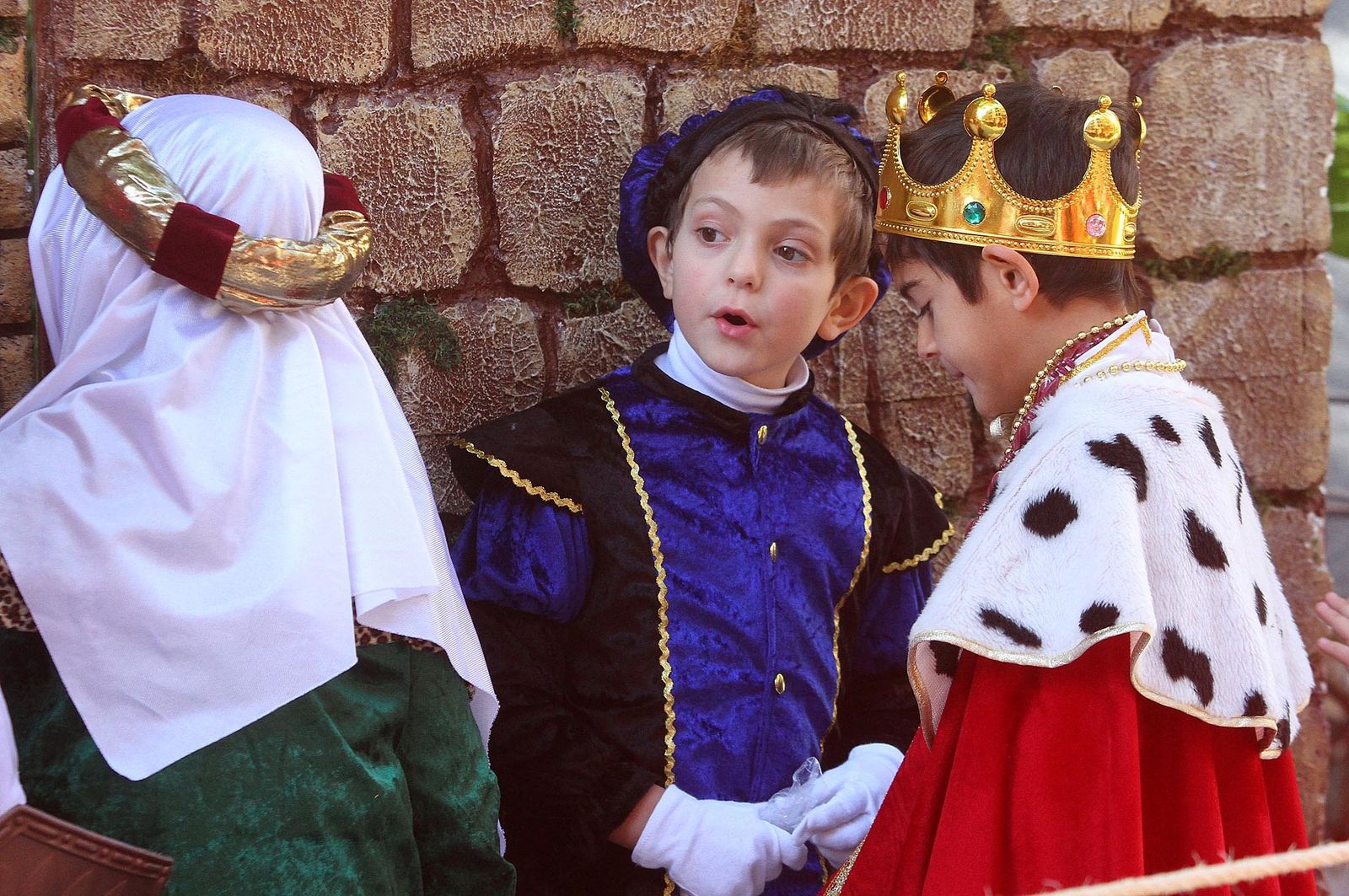 Imágenes del Belén viviente del Colegio María Inmaculada.