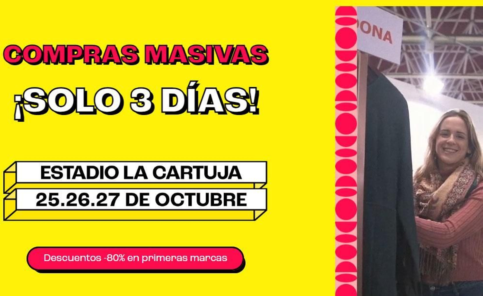 Una captura de la web del Outlet