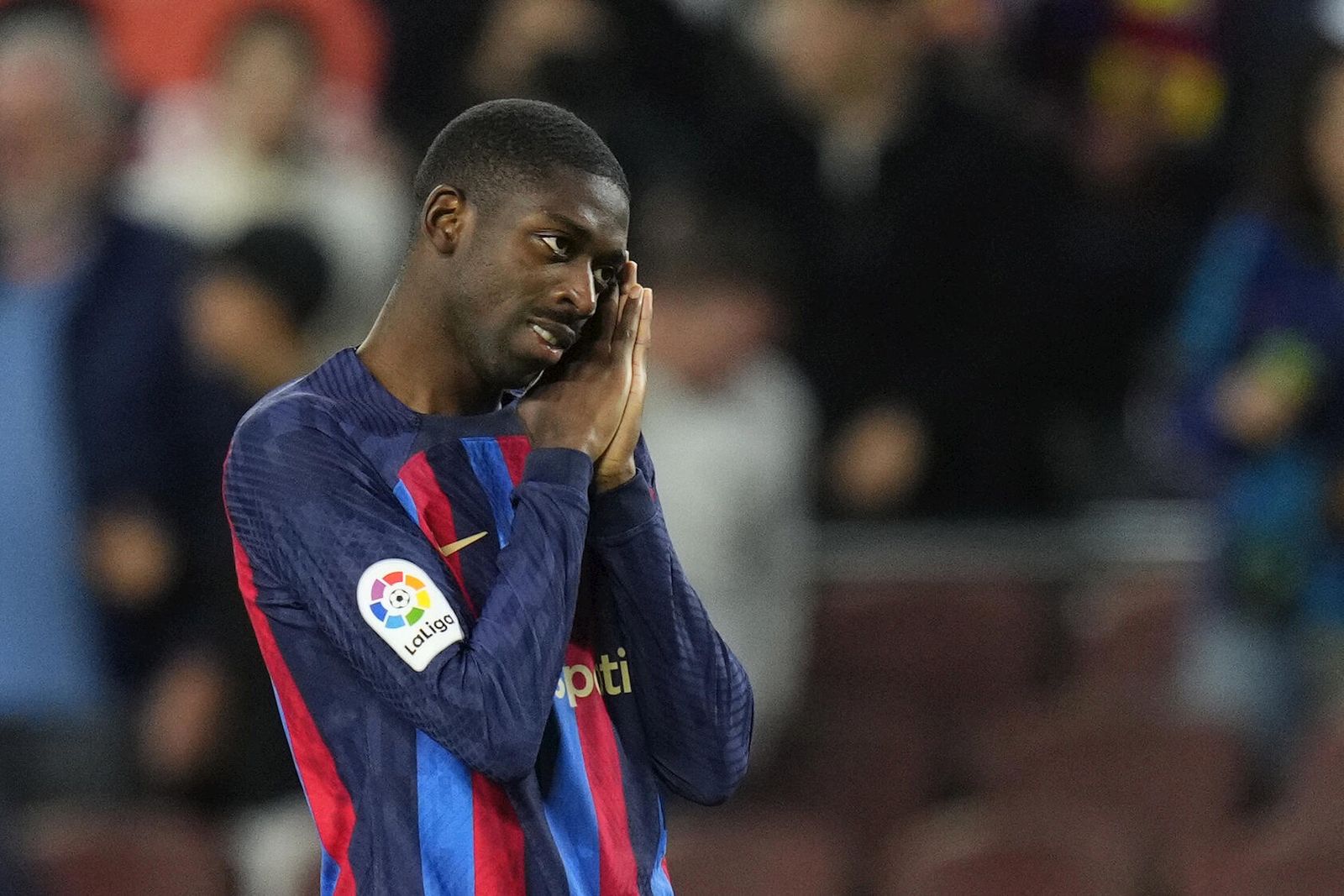 Dembélé celebra el 1-0