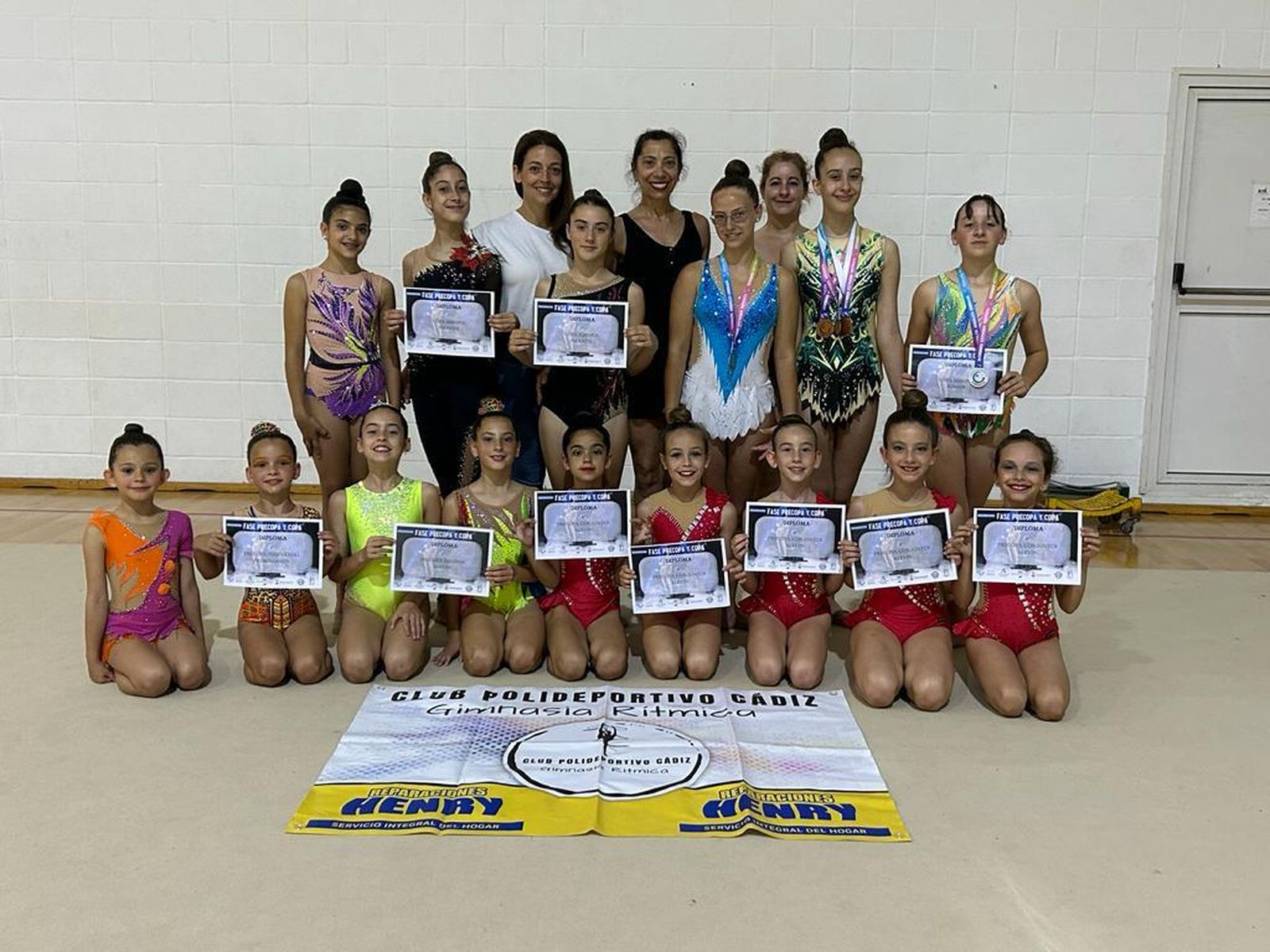 Posado de la representación del Club Polideportivo Cádiz.