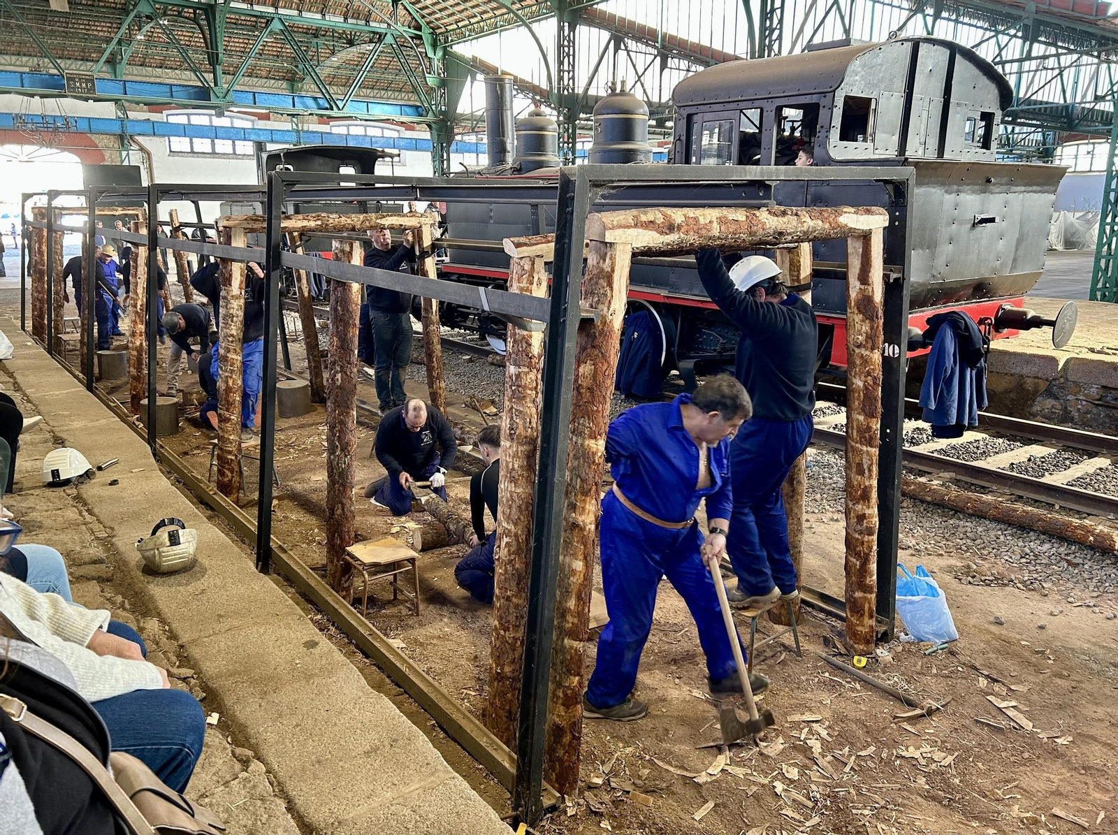 El concurso de entibadores mineros de Peñarroya-Pueblonuevo, en imágenes