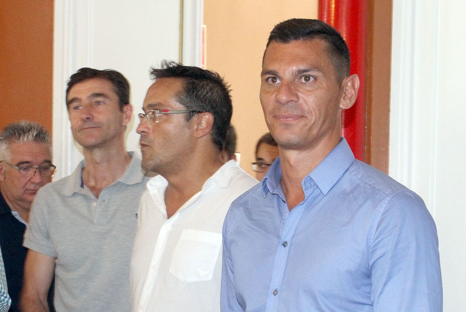 Presentación de Javi Casquero como nuevo entrenador del Recreativo de Huelva