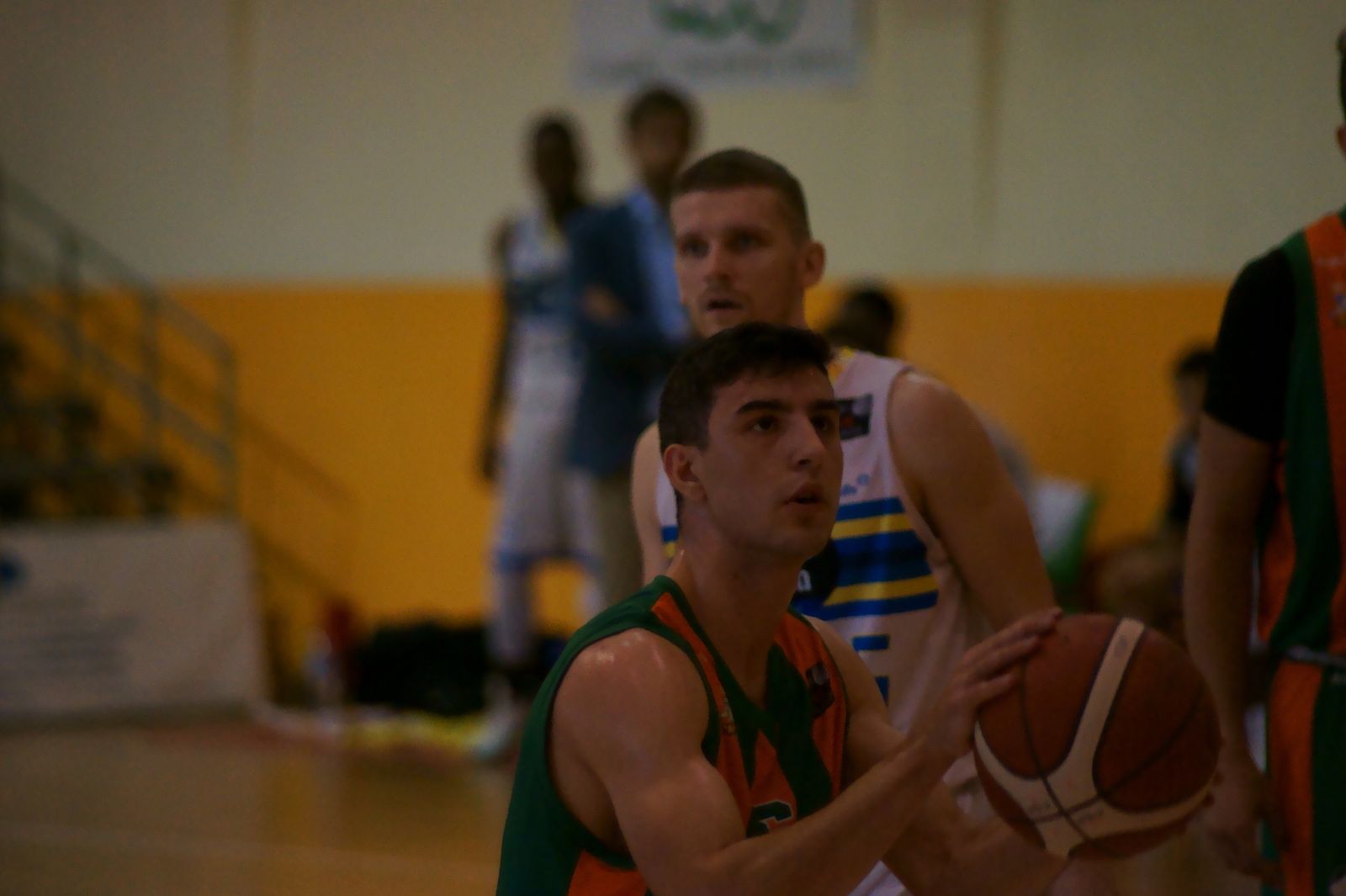 Pablo Marín, en un partido del CB Morón.