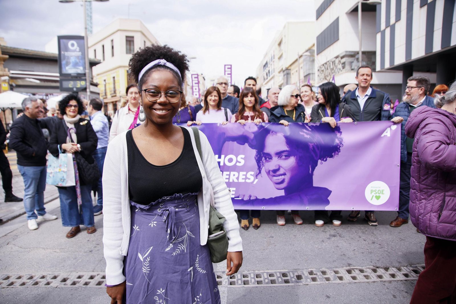 Las imágenes de la manifestación realizada por la Plataforma de Acción Feminista en Almería