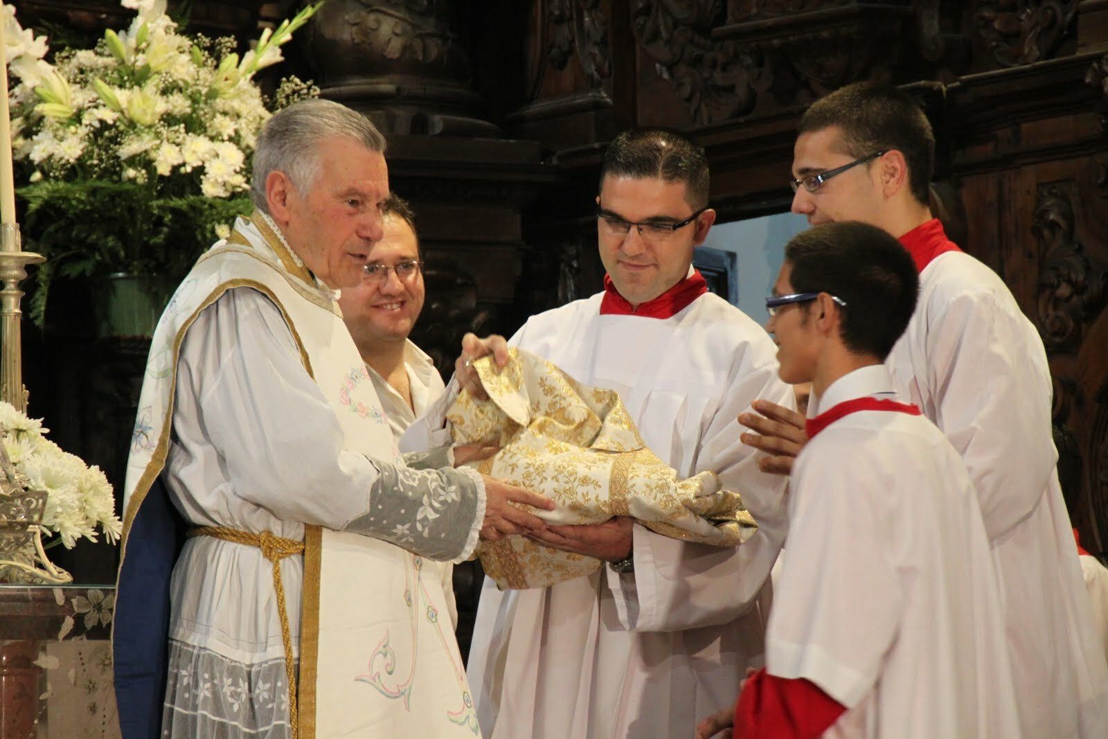 Una imagen del párroco emérito José Manuel Álvarez Benítez, que ejerció el sacerdocio durante 60 años