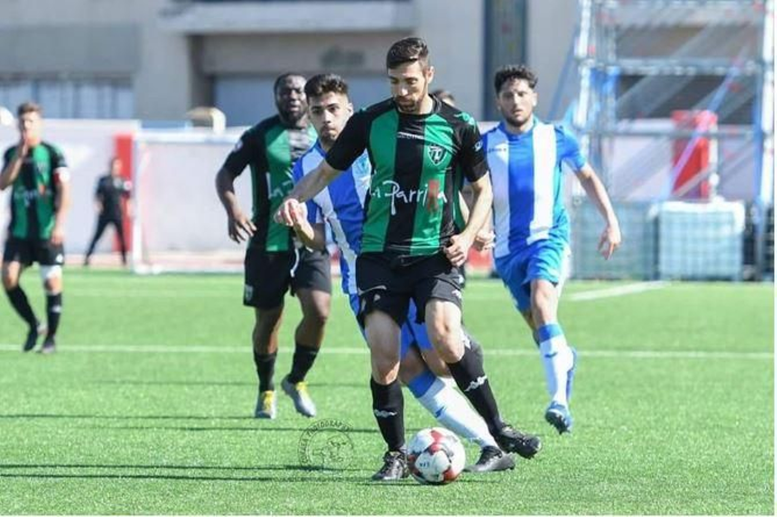 El linense Olmo González, durante su etapa en el Europa FC de Gibraltar