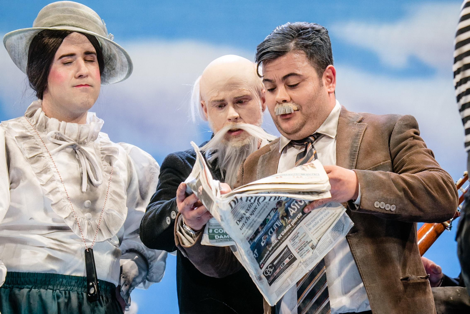 La chirigota "La reunión de media tarde"