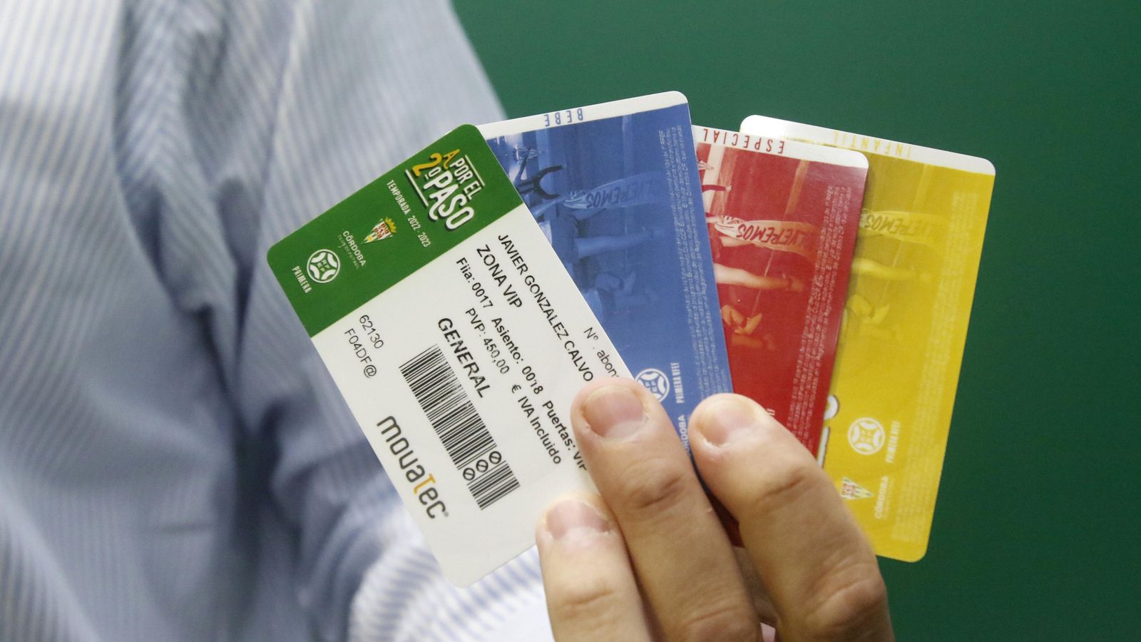 Los cuatro tipos de carnés de la próxima temporada.