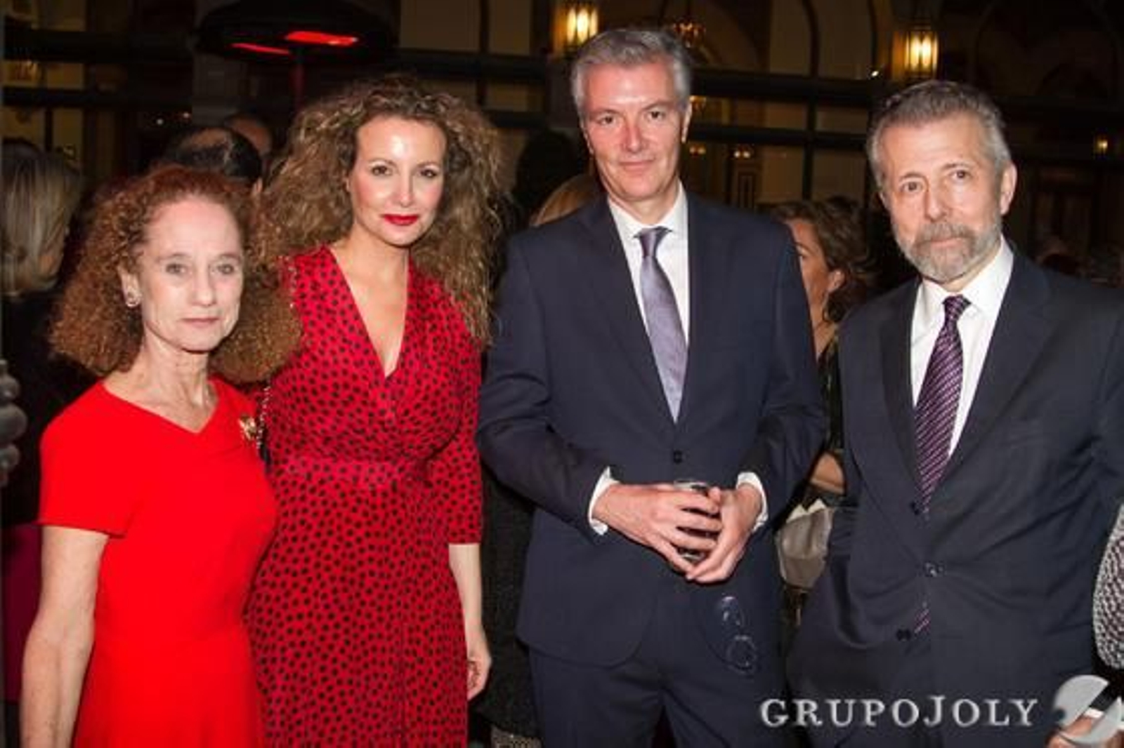 Maya Álvarez de Sotomayor, Marita Rufino, el fiscal Javier Rufino y el pintor Hernán Cortés.