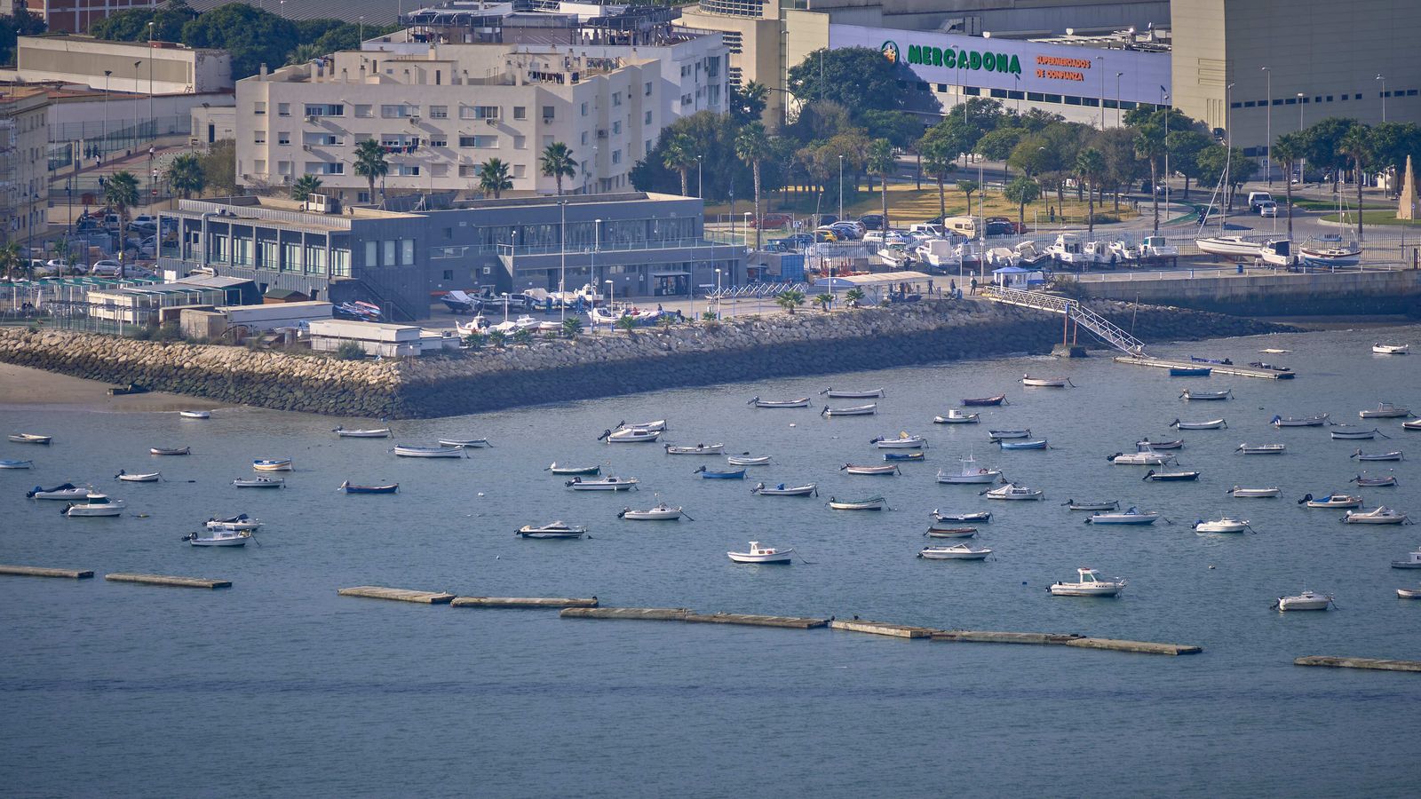Vista desde la torre de Endesa en Puerto Real.