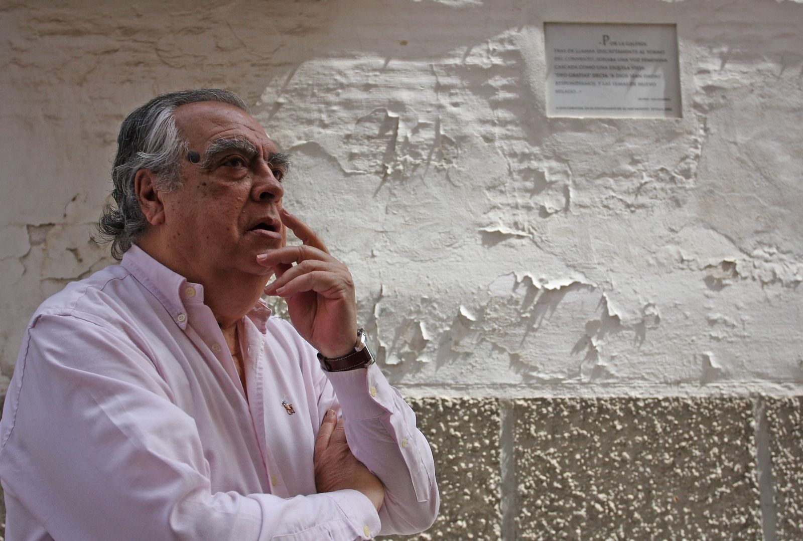 Julio Manuel de la Rosa, en uno de sus paseos por Sevilla.