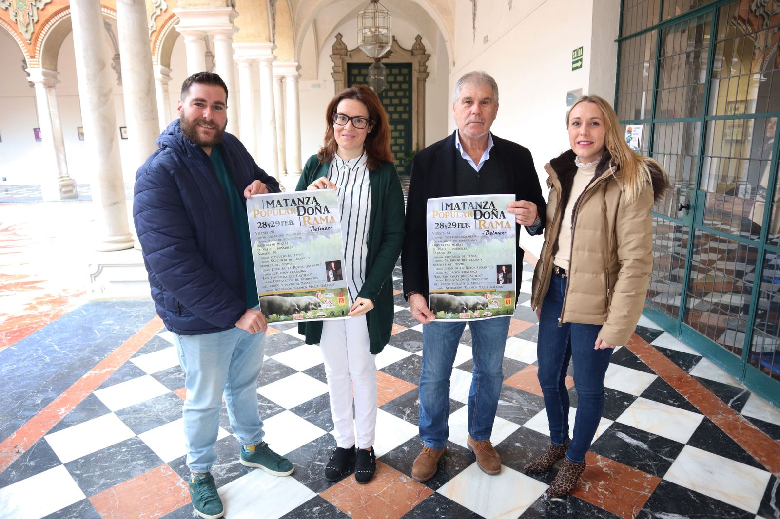 Presentación del cartel de la matanza popular de Doña Rama