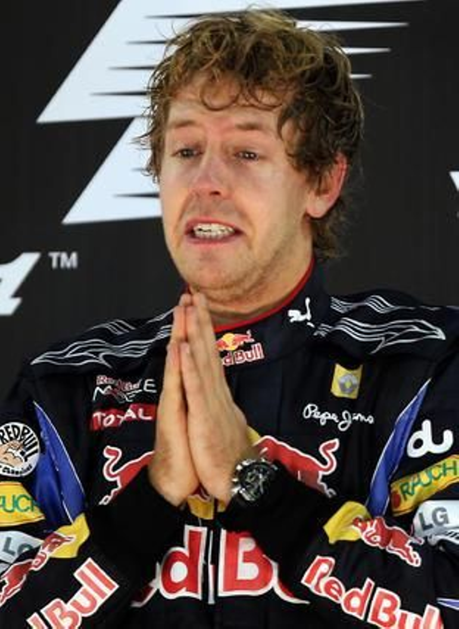 Sebastian Vettel celebra en Abu Dhabi su título mundial.

Foto: AFP Photo